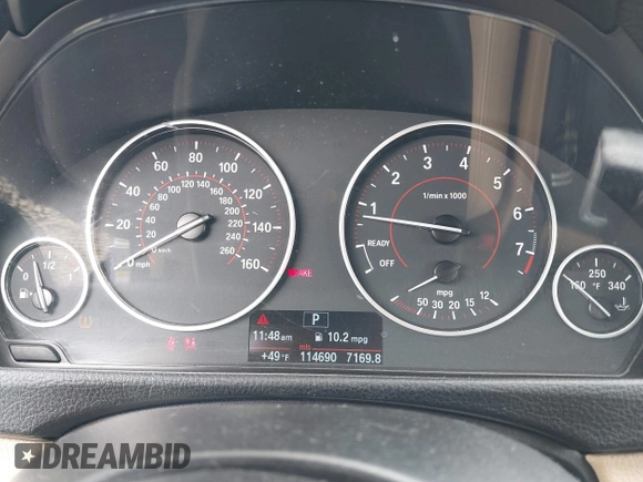 2013 BMW 3 Series 335i xDrive с VIN WBA3B9C58DF587907, выставлен на аукционе IAAI как лот 42047184 с пробегом 114 690 миль миль и . История ставок и продаж доступна на DreamBid. Изображение 7.