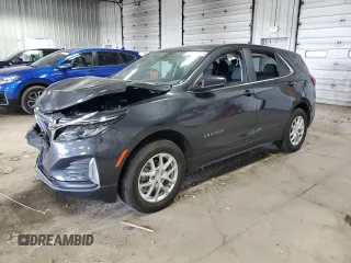 2022 Chevrolet Equinox LT with VIN 2GNAXUEVXN6150375, listed as a Copart auction lot 62735255 with 28,120 mi miles and Salvage title. Bid and sale history available at DreamBid. Image 1.