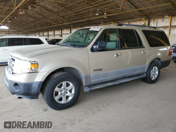 2007 Ford Expedition Max XLT z VIN 1FMFK16587LA56625, wystawiony jako Copart lot #63051425 z przebiegiem 192 738 mil mil oraz Szkoda całkowita • Salvage title. Historia ofert i sprzedaży dostępna na DreamBid. Obrazek 1.