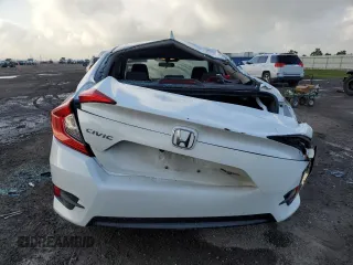 2017 Honda Civic EX with VIN 19XFC2F87HE079437, listed as a Copart auction lot 53639505 with 80,829 mi miles and Salvage Title. Bid and sale history available at DreamBid. Image 6.