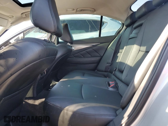 2015 Infiniti Q50 Premium with VIN JN1BV7APXFM344065, listed as a Copart auction lot 61859345 with 39,145 mi miles and Salvage title. Bid and sale history available at DreamBid. Image 10.