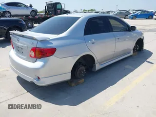 2009 Toyota Corolla with VIN 1NXBU40E39Z102927, listed as a IAAI auction lot 41864609 with 82,840 mi miles. Bid and sale history available at carsss.com. Image 4.