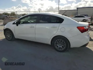 2014 Kia Rio LX with VIN KNADM4A35E6346018, listed as a Copart auction lot 85544104 with 76,455 mi miles and Salvage Title. Bid and sale history available at carsss.com. Image 2.