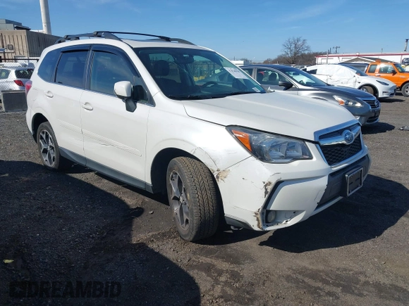 2014 Subaru Forester XT Touring with VIN JF2SJGMC4EH534647, listed as a IAAI auction lot 41828950 with 106,375 mi miles and . Bid and sale history available at DreamBid. Image 1.