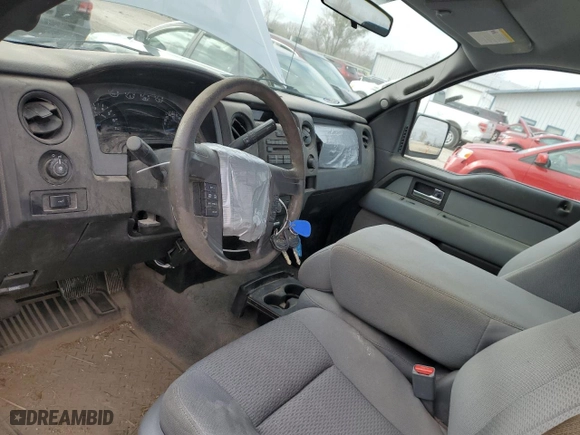 2013 Ford F-150 XL with VIN 1FTNF1EF4DKF95257, listed as a Copart auction lot 80302774 with 87,929 mi miles and Salvage Title. Bid and sale history available at carsss.com. Image 8.