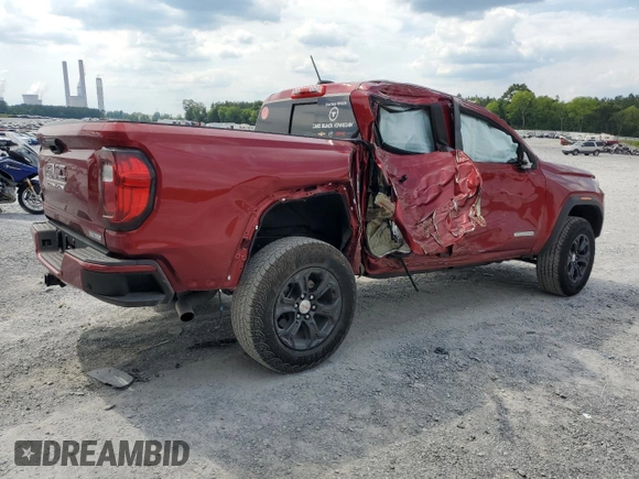 2024 GMC Canyon 2WD Elevation with VIN 1GTP5BEK0R1114660, listed as a Copart auction lot 58601294 with 2,096 mi miles and Salvage Title. Bid and sale history available at carsss.com. Image 3.