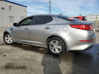 2014 Kia Optima LX with VIN KNAGM4A75E5495941, listed as a Copart auction lot 47105425 with 116,297 mi miles and Salvage title. Bid and sale history available at DreamBid. Image 2.