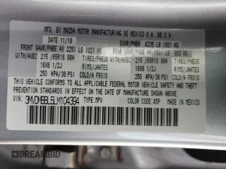 2020 Mazda CX-30 with VIN 3MVDMBBL5LM104394, listed as a Copart auction lot 49999244 with 34,717 mi miles and . Bid and sale history available at DreamBid. Image 13.