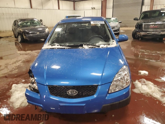 2009 Kia Rio LX with VIN KNADE243196505992, listed as a Copart auction lot 46054315 with 118,647 mi miles and Clean Title. Bid and sale history available at carsss.com. Image 5.