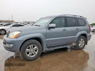 2004 Lexus GX 470 z VIN JTJBT20X140028840, wystawiony jako Copart lot #53858685 z przebiegiem 300 350 mil mil oraz Szkody całkowita. Historia ofert i sprzedaży dostępna na DreamBid. Obrazek 1.