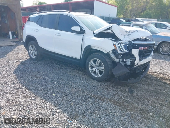 2022 GMC Terrain SLE with VIN 3GKALTEV2NL127462, listed as a IAAI auction lot 42169220 with 37,573 mi miles and . Bid and sale history available at DreamBid. Image 1.