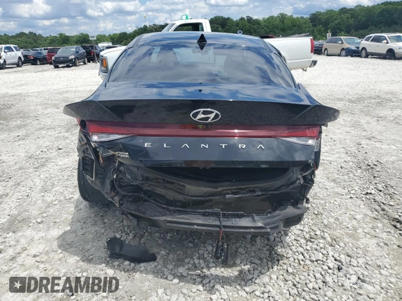 2023 Hyundai Elantra SEL with VIN KMHLS4AG6PU524083, listed as a Copart auction lot 56559725 with 38,435 mi miles and Salvage title. Bid and sale history available at DreamBid. Image 6.
