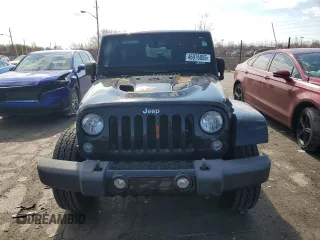 2014 Jeep Wrangler Unlimited Sahara with VIN 1C4BJWEG1EL107711, listed as a Copart auction lot 46976855 with 0 mi miles and Salvage Title. Bid and sale history available at carsss.com. Image 5.