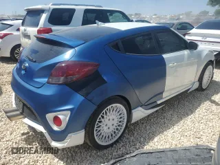 2016 Hyundai Veloster Turbo z VIN KMHTC6AEXGU261247, wystawiony jako Copart lot #52240215 z przebiegiem 137 238 mil mil oraz Czysty tytuł • Clean title. Historia ofert i sprzedaży dostępna na DreamBid. Obrazek 3.