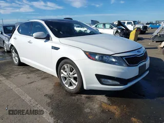 2011 Kia Optima EX with VIN KNAGN4A60B5163017, listed as a IAAI auction lot 41277968 with 185,012 mi miles and . Bid and sale history available at carsss.com. Image 1.