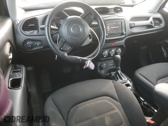 2017 Jeep Renegade Altitude with VIN ZACCJBBB7HPF03437, listed as a Copart auction lot 59815415 with 23,154 mi miles and Salvage title. Bid and sale history available at DreamBid. Image 8.
