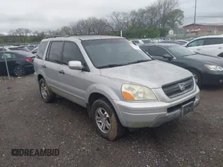 2003 Honda Pilot EX with VIN 2HKYF18533H604995, listed as a IAAI auction lot 41936058 with 205,848 mi miles and . Bid and sale history available at DreamBid. Image 1.