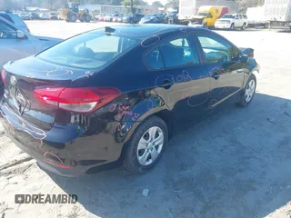 2017 Kia Forte LX with VIN 3KPFK4A79HE045187, listed as a IAAI auction lot 41428484 with 87,938 mi miles. Bid and sale history available at carsss.com. Image 4.