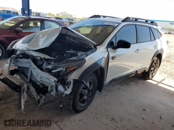 2025 Subaru Outback Wilderness with VIN 4S4BTGUD3S3214175, listed as a Copart auction lot 61631315 with 1,512 mi miles and Salvage title. Bid and sale history available at DreamBid. Image 1.