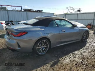 2024 BMW 4 Series 430i z VIN WBA23AT07RCR83768, wystawiony jako Copart lot #81619294 z przebiegiem Nie podano mil oraz Czysty tytuł • Clean title. Historia ofert i sprzedaży dostępna na DreamBid. Obrazek 3.