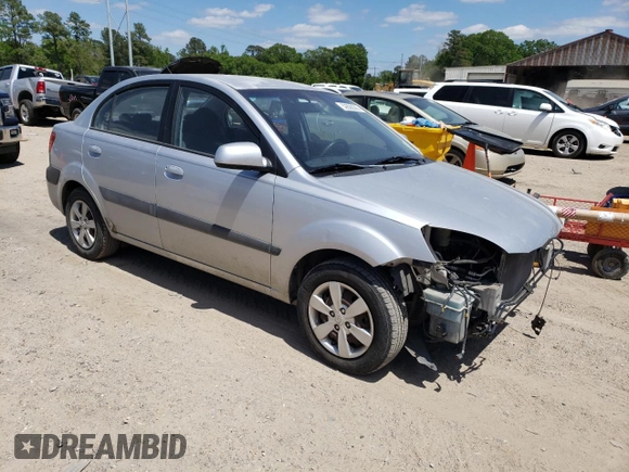 2008 Kia Rio LX with VIN KNADE123X86317693, listed as a Copart auction lot 52608305 with 72,488 mi miles and Salvage Title. Bid and sale history available at carsss.com. Image 4.