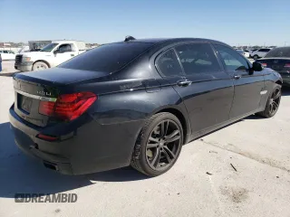 2015 BMW 7 Series 740Li xDrive with VIN WBAYF4C51FGS99088, listed as a Copart auction lot 47593145 with 133,825 mi miles and Salvage Title. Bid and sale history available at carsss.com. Image 3.