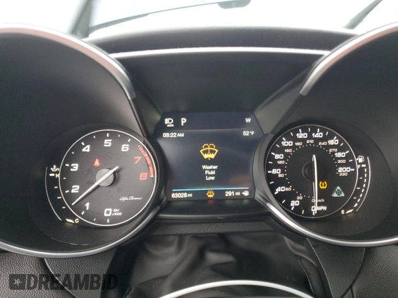 2017 Alfa Romeo Giulia with VIN ZARFAEAV0H7548796, listed as a Copart auction lot 81103094 with 63,028 mi miles and Salvage title. Bid and sale history available at DreamBid. Image 9.