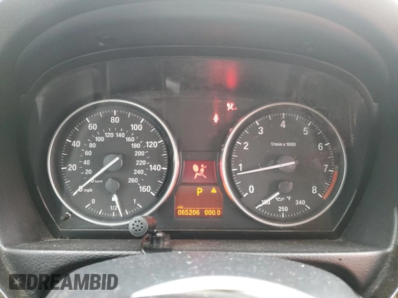 2011 BMW 3 Series 328i with VIN WBADW3C57BE540005, listed as a Copart auction lot 44232065 with 65,206 mi miles and Salvage Title. Bid and sale history available at carsss.com. Image 9.