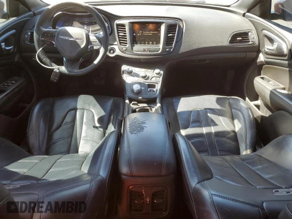 2015 Chrysler 200 S with VIN 1C3CCCBG1FN757019, listed as a Copart auction lot 53705525 with 91,026 mi miles and Salvage Title. Bid and sale history available at carsss.com. Image 8.