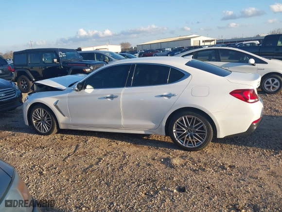 2020 Genesis G70 2.0T with VIN KMTG64LA8LU056386, listed as a IAAI auction lot 41164341 with 48,943 mi miles. Bid and sale history available at carsss.com. Image 14.