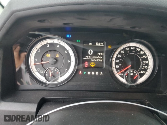 2014 Ram 1500 Express with VIN 1C6RR6FT1ES205864, listed as a Copart auction lot 58380495 with 140,415 mi miles and Clean title. Bid and sale history available at DreamBid. Image 9.