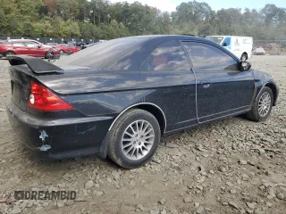 2005 Honda Civic EX with VIN 1HGEM21995L023996, listed as a Copart auction lot 75929274 with 150,577 mi miles and Salvage Title. Bid and sale history available at carsss.com. Image 3.