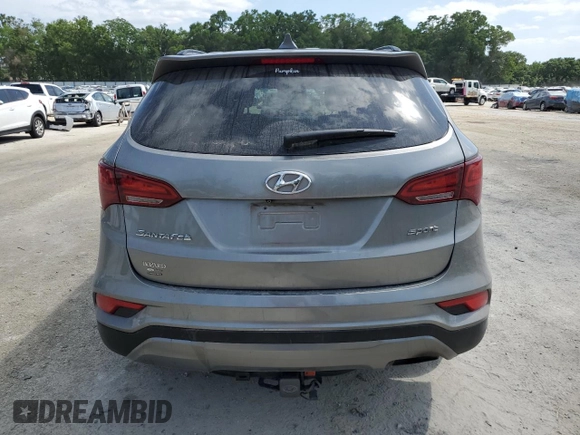 2018 Hyundai Santa Fe 2.4L with VIN 5NMZU3LB0JH064275, listed as a Copart auction lot 54542945 with 102,529 mi miles and Salvage title. Bid and sale history available at DreamBid. Image 6.