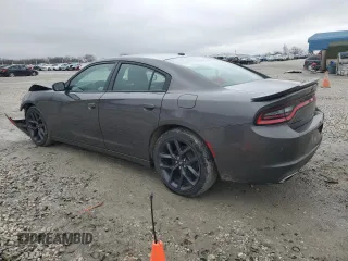 2020 Dodge Charger SXT with VIN 2C3CDXBG9LH117181, listed as a Copart auction lot 44760165 with 53,285 mi miles and Salvage Title. Bid and sale history available at carsss.com. Image 2.