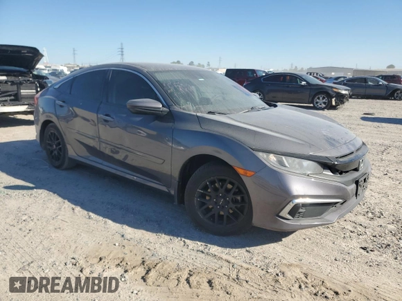 2020 Honda Civic Sedan LX with VIN 2HGFC2F61LH505264, listed as a Copart auction lot 49534495 with 111,736 mi miles and Salvage Title. Bid and sale history available at carsss.com. Image 4.