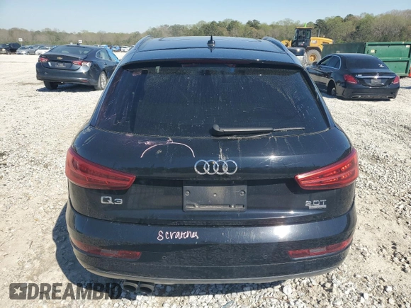 2016 Audi Q3 Premium Plus with VIN WA1EFCFS0GR015502, listed as a Copart auction lot 50520905 with 101,504 mi miles and Salvage Title. Bid and sale history available at carsss.com. Image 6.