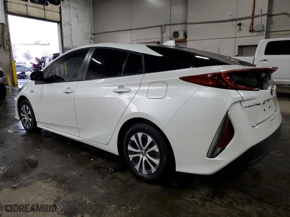 2021 Toyota Prius Prime LE with VIN JTDKAMFP3M3172268, listed as a Copart auction lot 46338295 with 24,100 mi miles and Salvage Title. Bid and sale history available at carsss.com. Image 2.