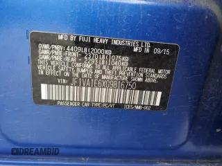 2016 Subaru WRX Premium with VIN JF1VA1E6XG9816750, listed as a Copart auction lot 49401845 with 120,736 mi miles and Salvage Title. Bid and sale history available at carsss.com. Image 13.