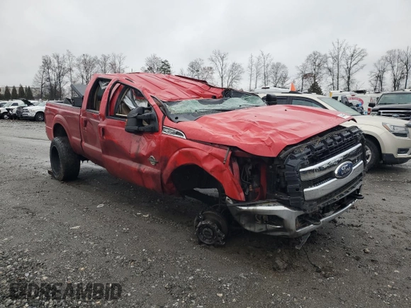 2011 Ford F-350 XL with VIN 1FT8W3BT1BEB74174, listed as a Copart auction lot 44437685 with Not Provided miles and Salvage Title. Bid and sale history available at DreamBid. Image 4.