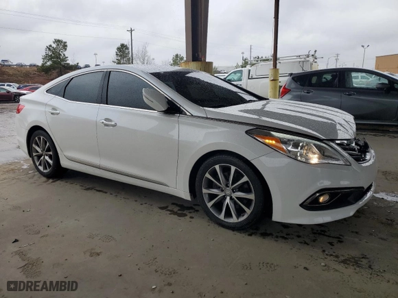 2015 Hyundai Azera with VIN KMHFG4JG9FA454268, listed as a Copart auction lot 46068015 with 155,101 mi miles and Salvage Title. Bid and sale history available at carsss.com. Image 4.