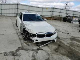 2020 BMW 3 Series 330i xDrive with VIN 3MW5R7J00L8B13473, listed as a Copart auction lot 47280485 with 0 mi miles and Salvage Title. Bid and sale history available at carsss.com. Image 10.