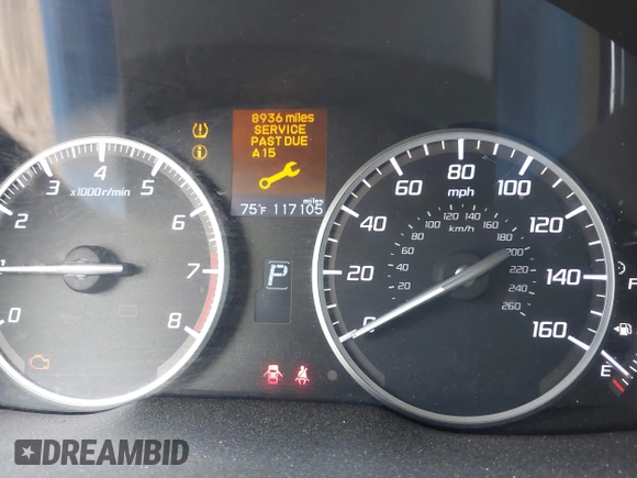 2013 Acura ILX Premium Pkg with VIN 19VDE1F55DE006393, listed as a IAAI auction lot 42001406 with 117,105 mi miles. Bid and sale history available at carsss.com. Image 7.
