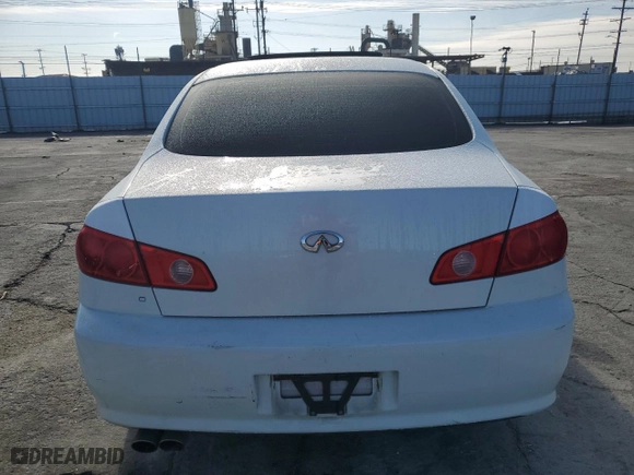 2006 Infiniti G35 Sedan with VIN JNKCV51F26M603076, listed as a Copart auction lot 44433165 with NaN miles and Salvage Title. Bid and sale history available at carsss.com. Image 6.