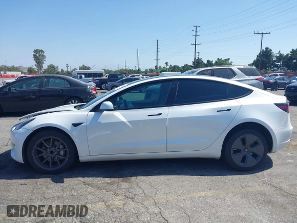 2023 Tesla Model 3 with VIN 5YJ3E1EA0PF621448, listed as a IAAI auction lot 42500155 with 26,589 mi miles and . Bid and sale history available at DreamBid. Image 15.