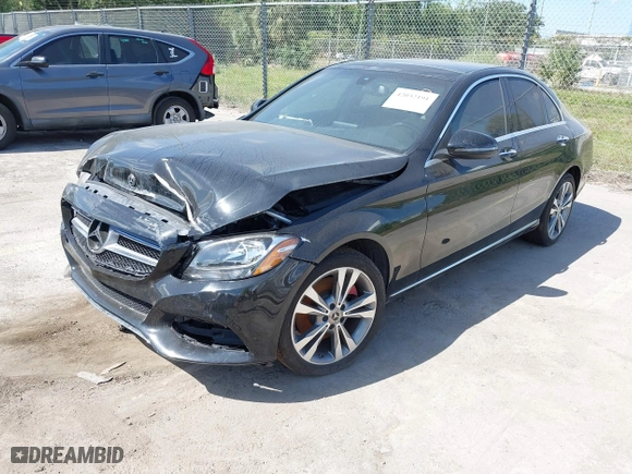 2018 Mercedes-Benz C-Class C 300 with VIN WDDWF4KBXJR404246, listed as a IAAI auction lot 42032191 with 1 mi miles. Bid and sale history available at carsss.com. Image 17.
