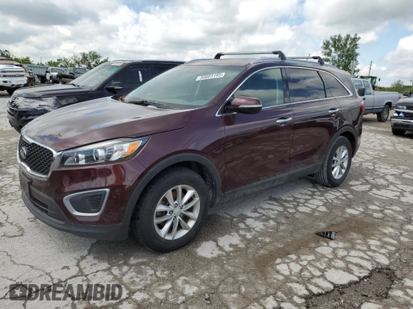 2016 Kia Sorento LX with VIN 5XYPG4A34GG127669, listed as a Copart auction lot 55683195 with 84,277 mi miles and Clean Title. Bid and sale history available at carsss.com. Image 1.