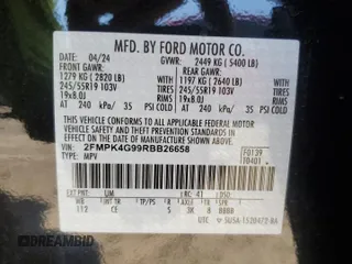 2024 Ford Edge SE with VIN 2FMPK4G99RBB26658, listed as a Copart auction lot 55584815 with 32,754 mi miles and Salvage title. Bid and sale history available at DreamBid. Image 13.
