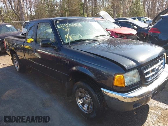 2002 Ford Ranger XLT Appearance with VIN 1FTYR44E42TA12756, listed as a IAAI auction lot 41824028 with 137,380 mi miles. Bid and sale history available at carsss.com. Image 1.