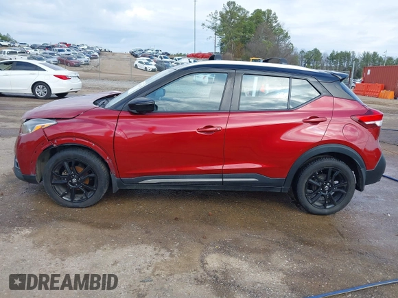 2019 Nissan Kicks SR with VIN 3N1CP5CUXKL500664, listed as a IAAI auction lot 41517100 with 244,247 mi miles. Bid and sale history available at carsss.com. Image 15.