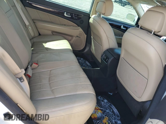 2012 Hyundai Equus Signature with VIN KMHGH4JH5CU050422, listed as a Copart auction lot 51899685 with 64,641 mi miles and Salvage title. Bid and sale history available at DreamBid. Image 10.